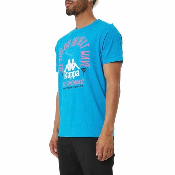 Kappa Authentic Aelous T Shirt (Blue/White/Pink) 33146IW