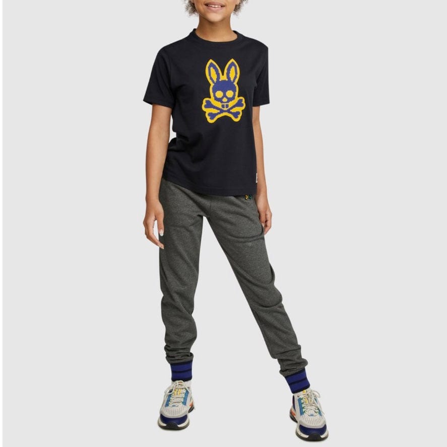 Kids Psycho Bunny Alston Graphic Tee (Navy) - B0U107Q1PC