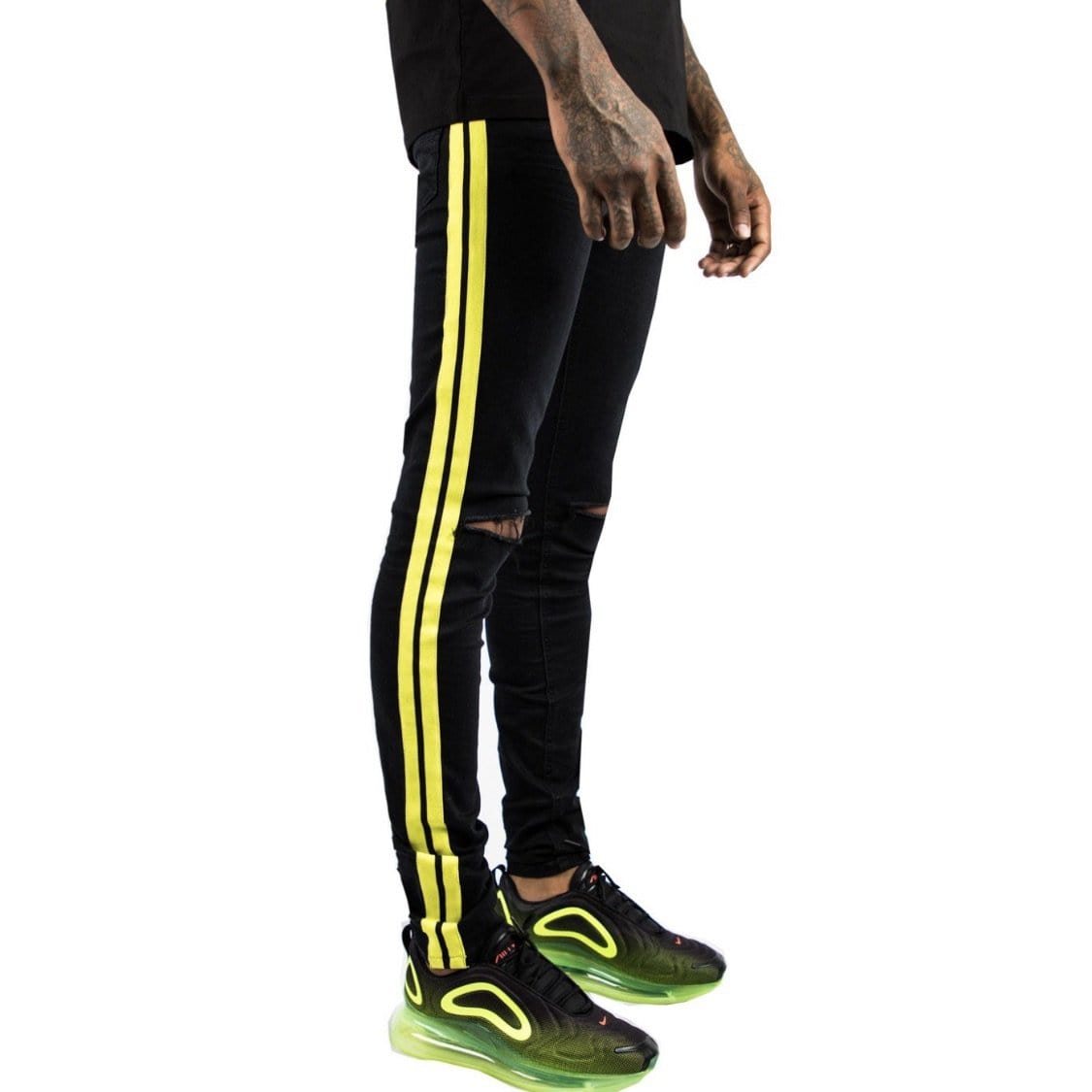 ROCKSTAR JEAN CEDRIC BLACK/YELLOW