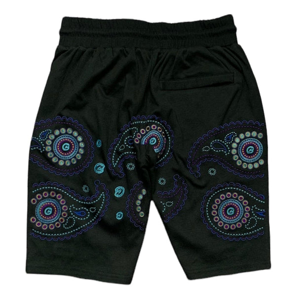 Cookies Casablanca Interlock Jersey Sweat Shorts (Black/Blue) 1557B5875