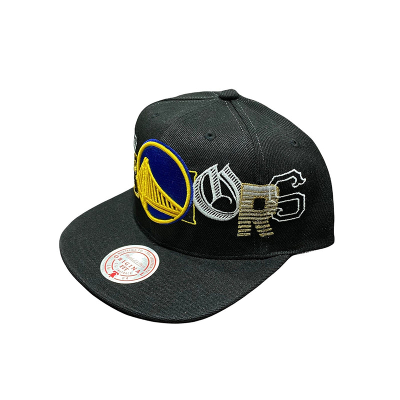 Mitchell & Ness Nba Golden State Wariors Hype Type Snapback (Black)