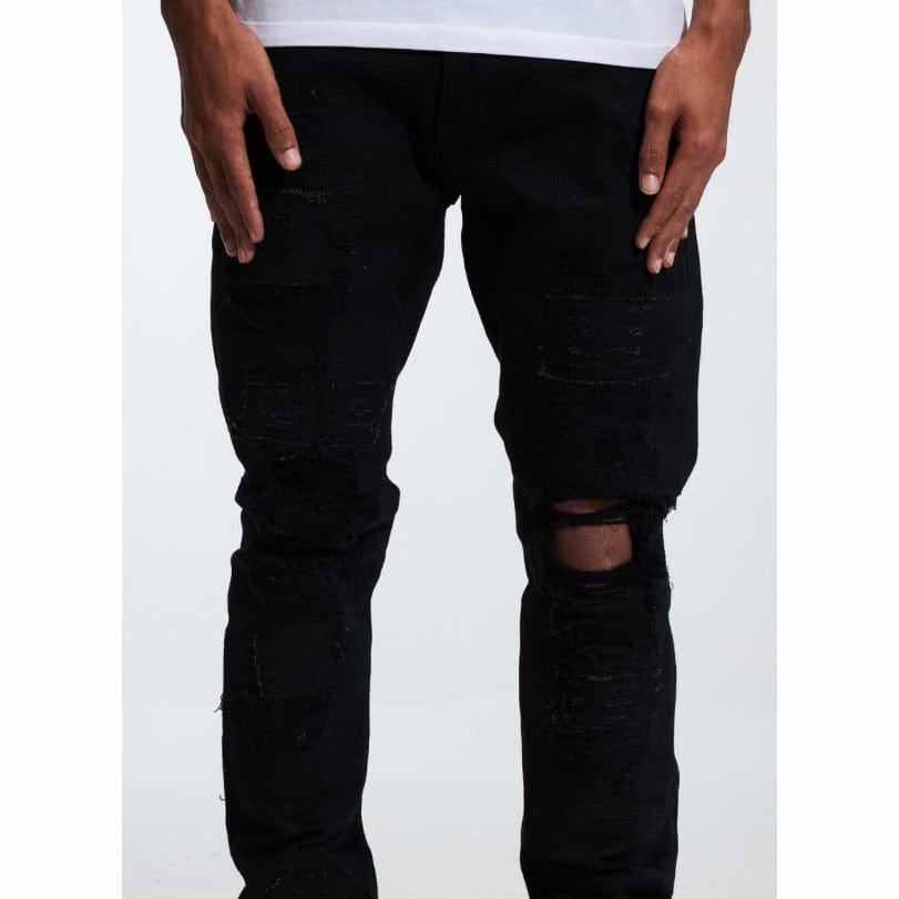 Embellish Palmwood Denim Jean (Black) EMBF222-18