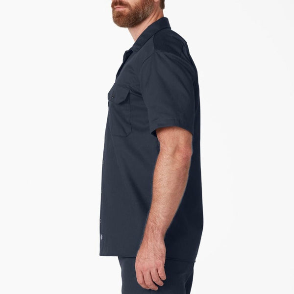 Dickies Short Sleeve Twill Work Shirt (Dark Navy) 1574DN
