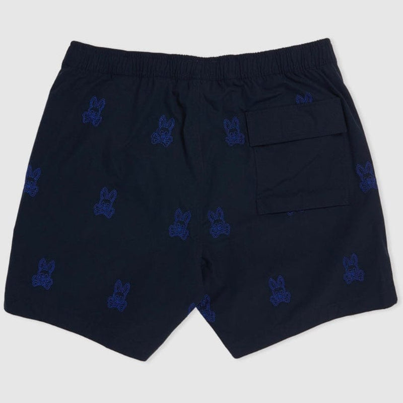 Psycho Bunny Larkin Swim Shorts (Navy) B6W514T1PO