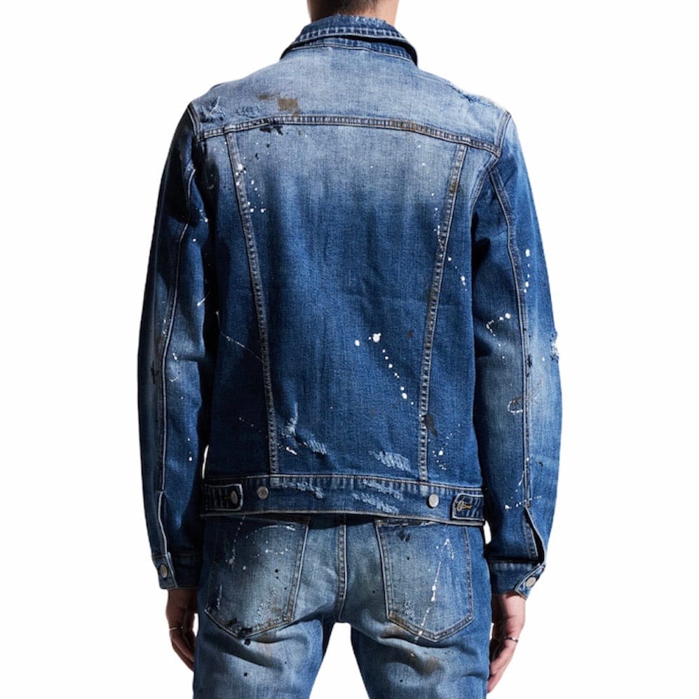 Embellish Crawley Denim Jacket (Indigo Patchwork) EMBSP121-205