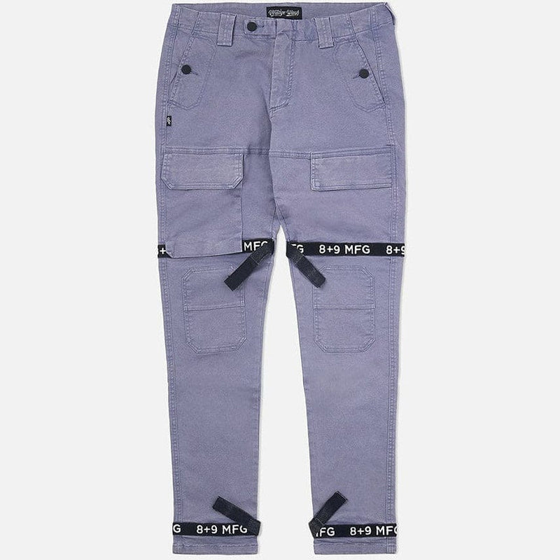 8&9 Strapped Up Vintage Washed Utility Pants (Vintage Blue) PSVTGBLU