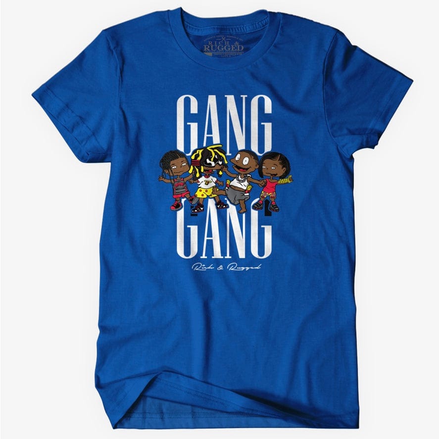 Rich & Rugged Gang Gang T Shirt (Royal) RRGGG-ROY