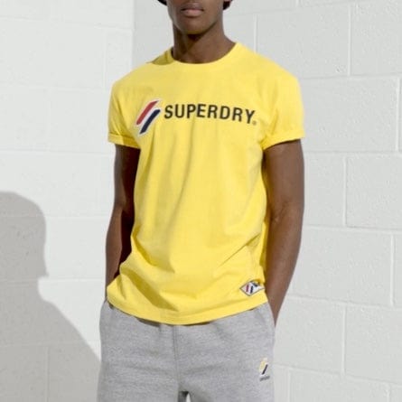 Superdry Sportstyle Applique Tee (Nautical Yellow) M1010971A