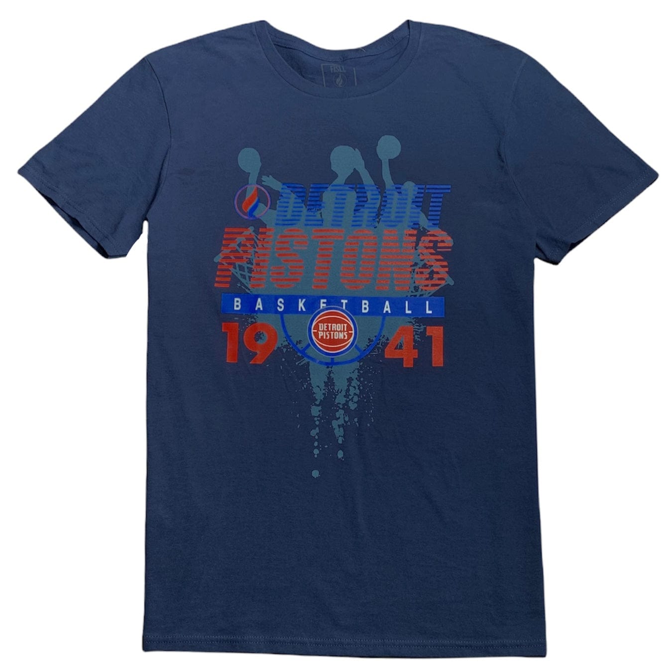 Fisll Est. 1941 Detroit Piston's T-Shirt (Navy) - NBA1233NAVY