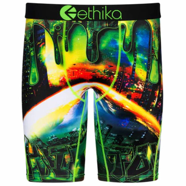 Ethika Chitown Drip Underwear (Black/Green)