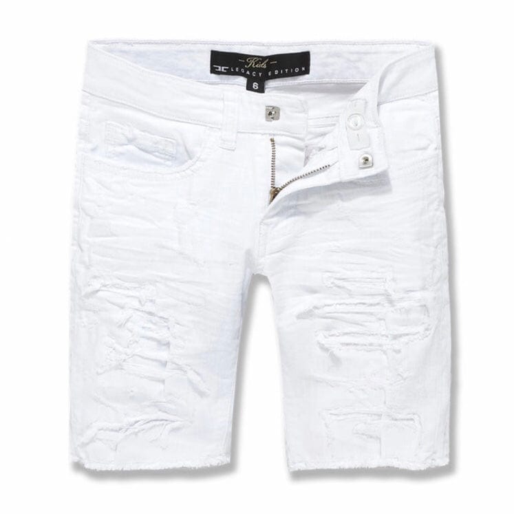 Boys Jordan Craig Tulsa Twill Shorts (White) J3187SB