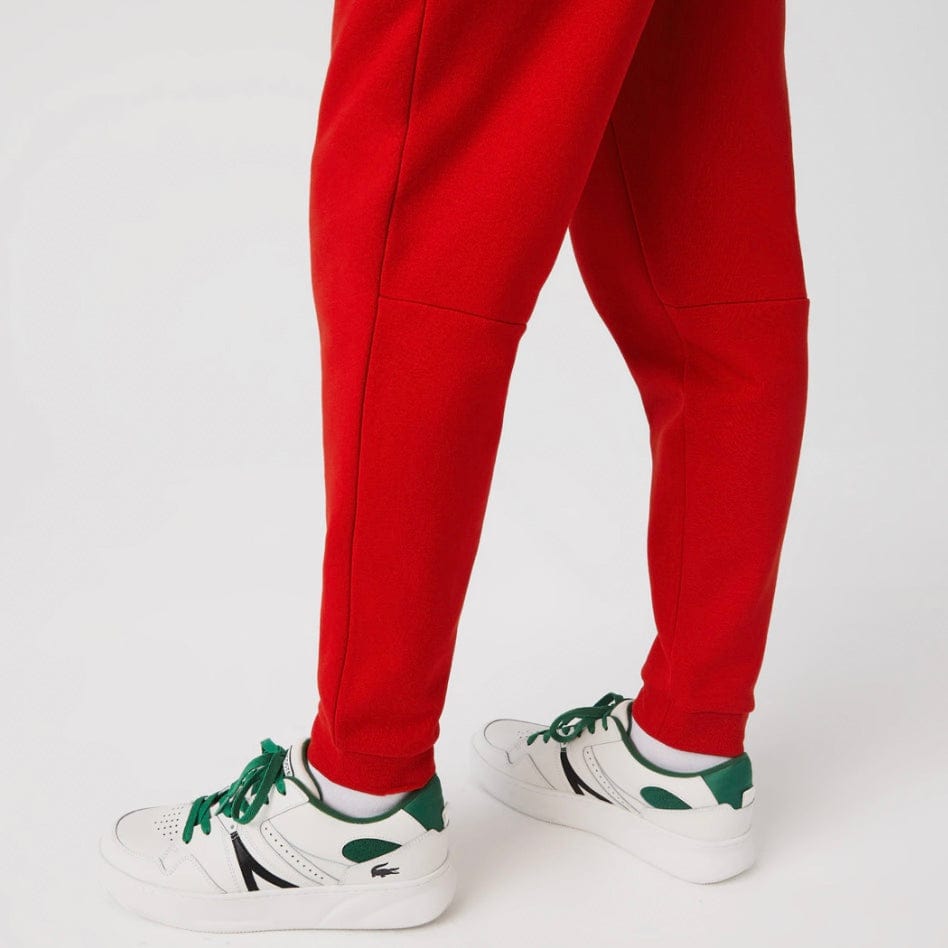 Lacoste Tapered Fit Fleece Trackpants (Red) XH2529-51