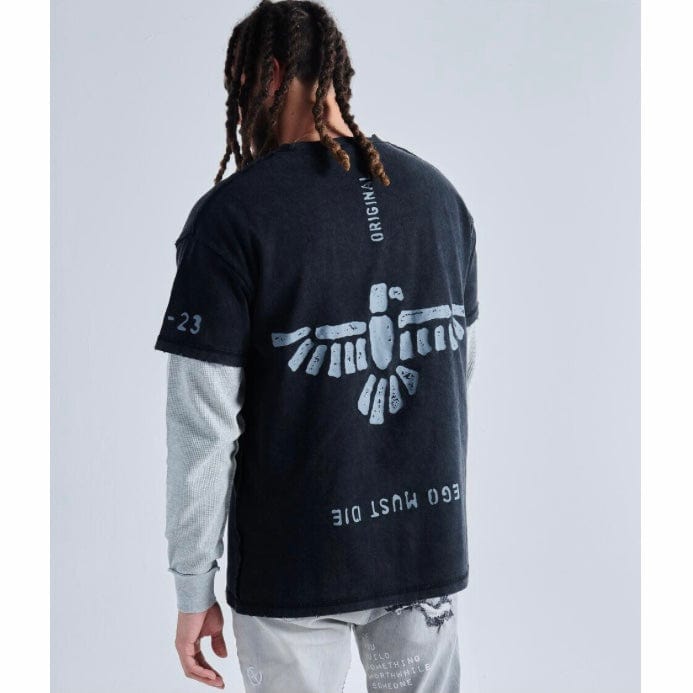 Gala Original Ego Must Die Thermal LS Tee (Black/Grey) G-SPR-23-028