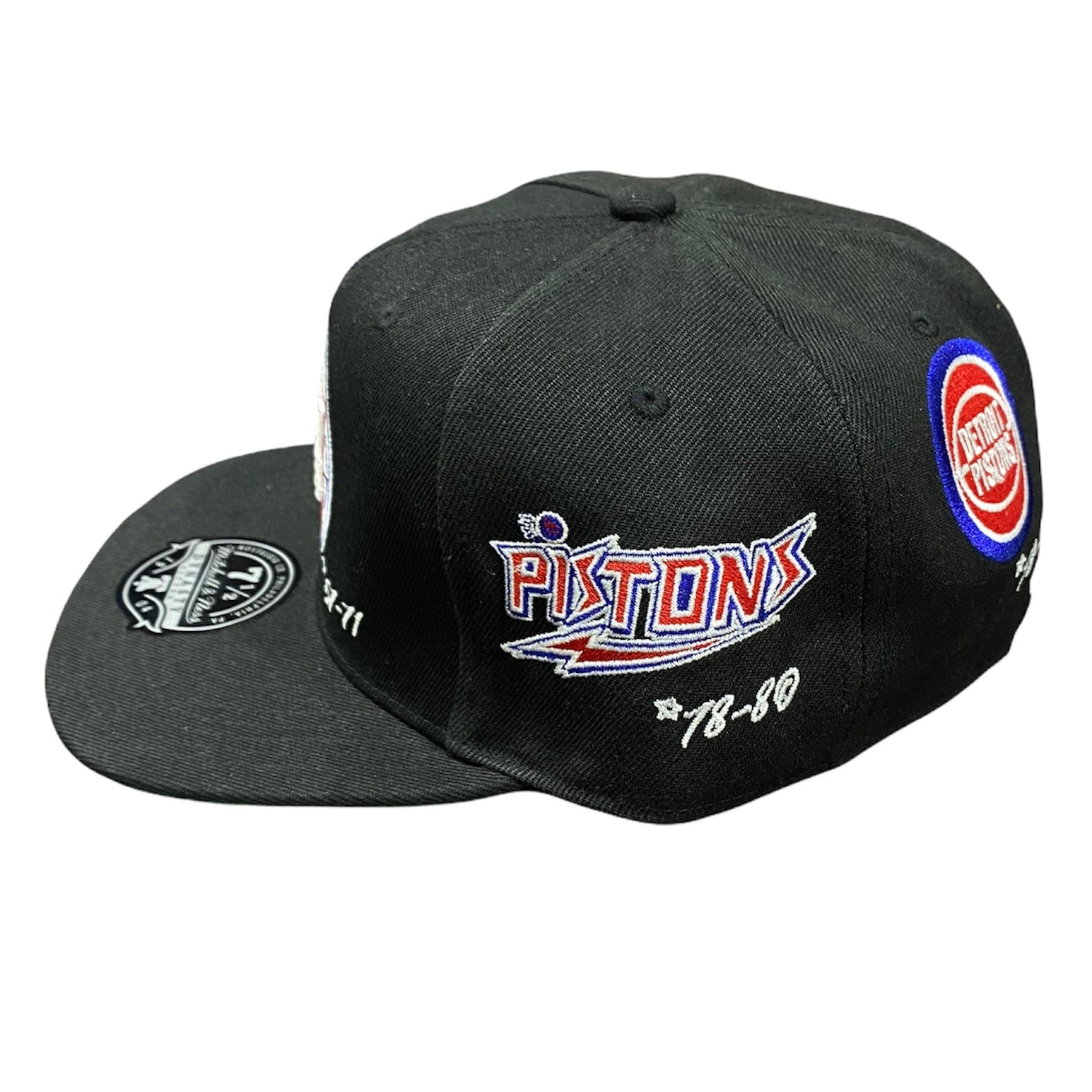 Mitchell & Ness Nba Timeline Fitted Hwc Detroit Pistons Hat (Black)