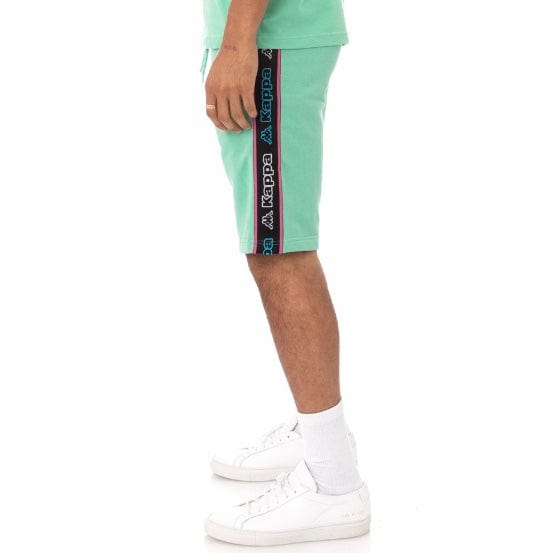 Kappa Logo Tape Asved 2 Shorts (Green/Black-Blue/White) 34152QW