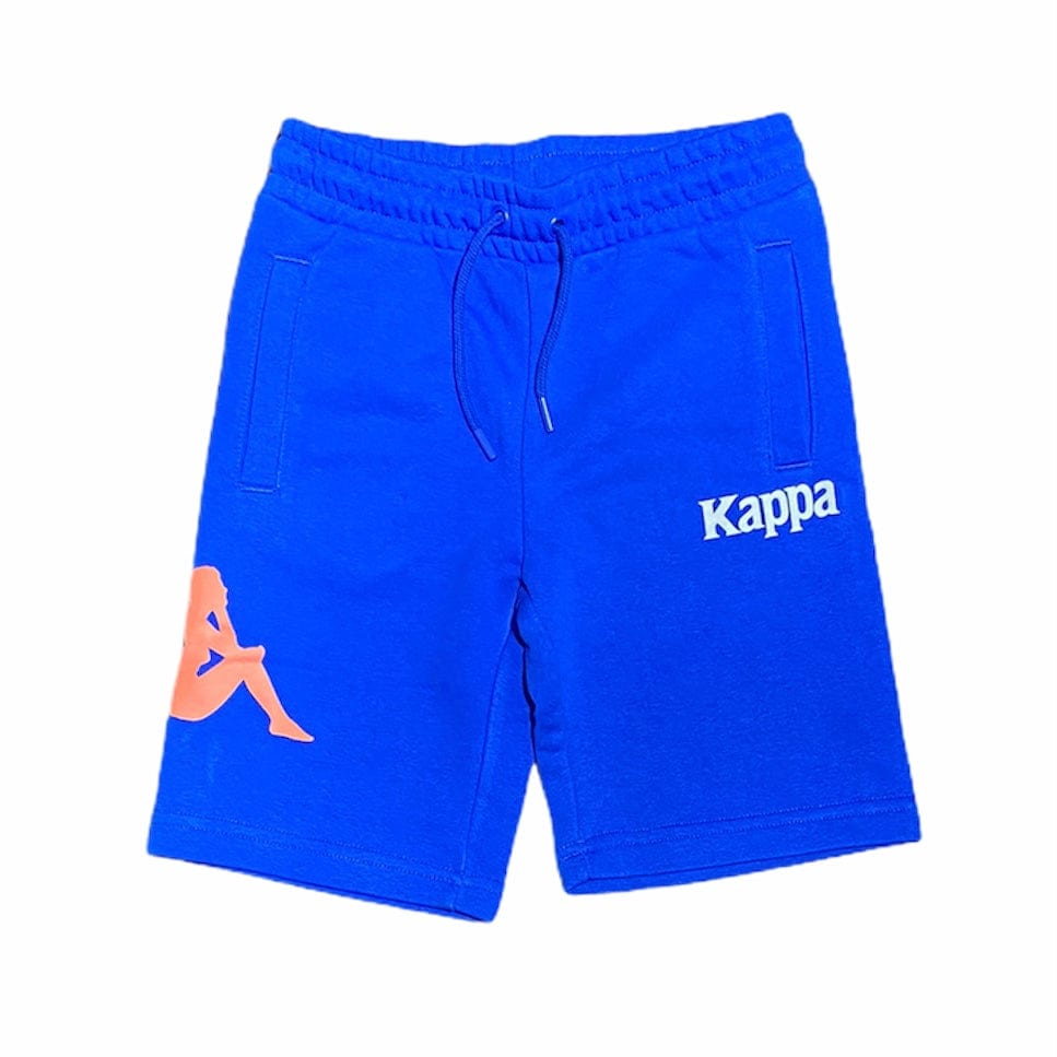 Kids Kappa Authentic Sangone Shorts (Blue/Lime-Orange/Grey) 34157FW