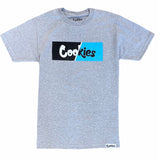Cookies Changing Lanes Logo T Shirt (Grey/Blue) 1553T5235