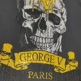 George V Logo Skull T Shirt & Short Set (Black) - GV-2224