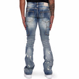 Valabasas Stacked M82 Jeans (Azzurro) VLBS2254