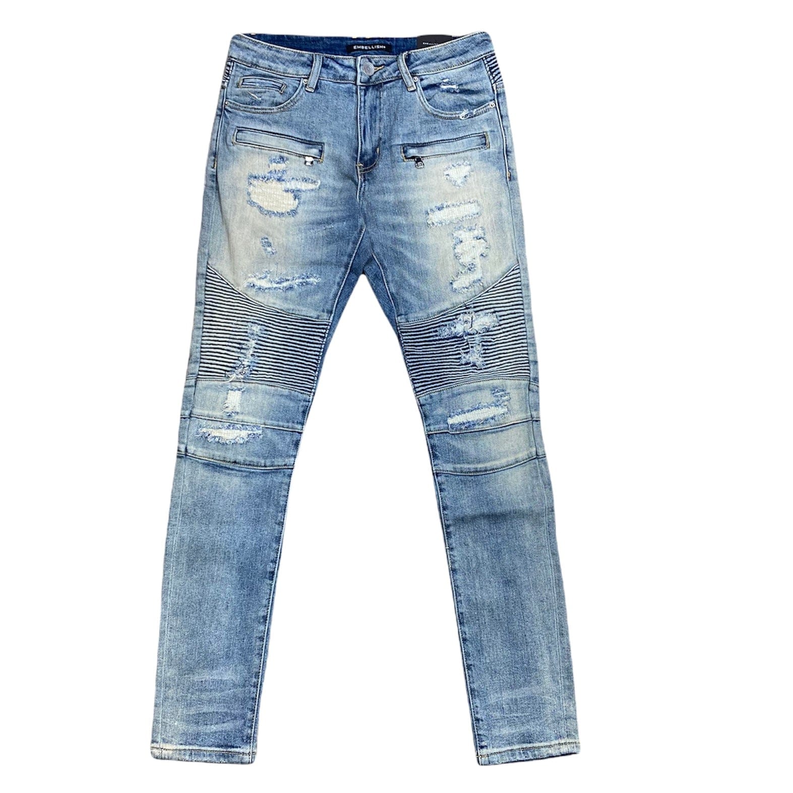 Embellish Fb9 Biker Denim Jean (Sand Wash) EMBHOL21-1-11