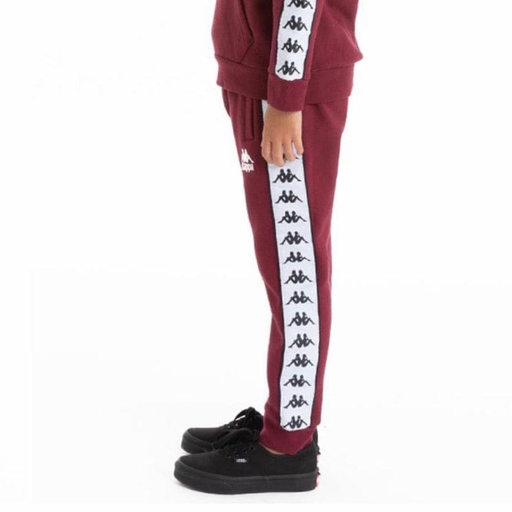 Kids Kappa 222 Banda Alanz 2 Sweatpants (Red Dahlia/White)