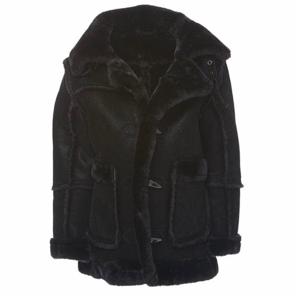 Kids Jordan Craig Denali Shearling Jacket (Black)