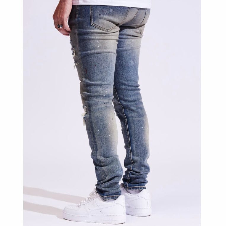 Crysp Atlantic Denim Jeans (Indigo Distressed) CRYF122-111