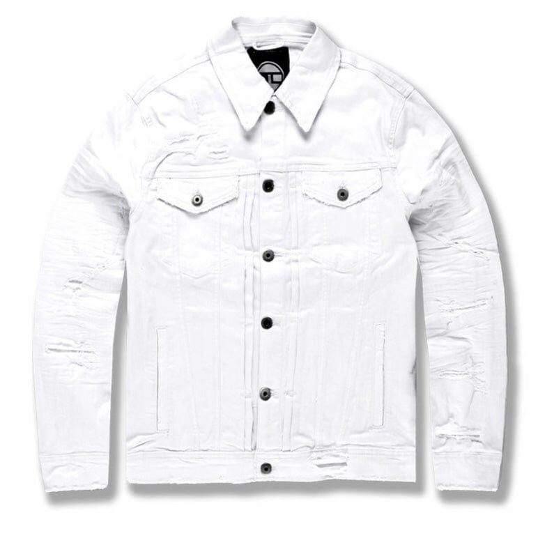 Jordan Craig Tribeca Twill Trucker Jacket (White) JJ950R