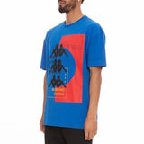 Kappa Authentic HB Etas T Shirt (Blue Royal/Red) 3116FJW