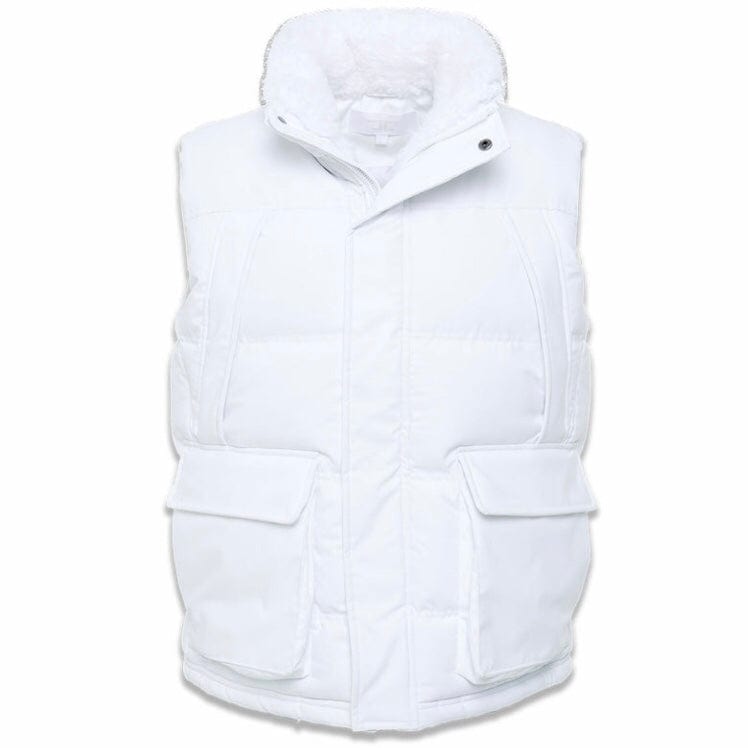 Jordan Craig Yukon Fur Lined Puffer Vest (White) 9371V – City Man USA