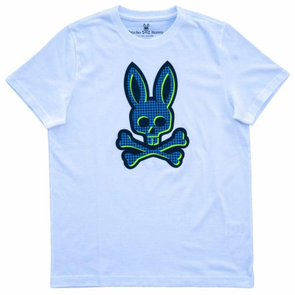 Psycho Bunny Drake Graphic Tee (White) B6U634R1PC