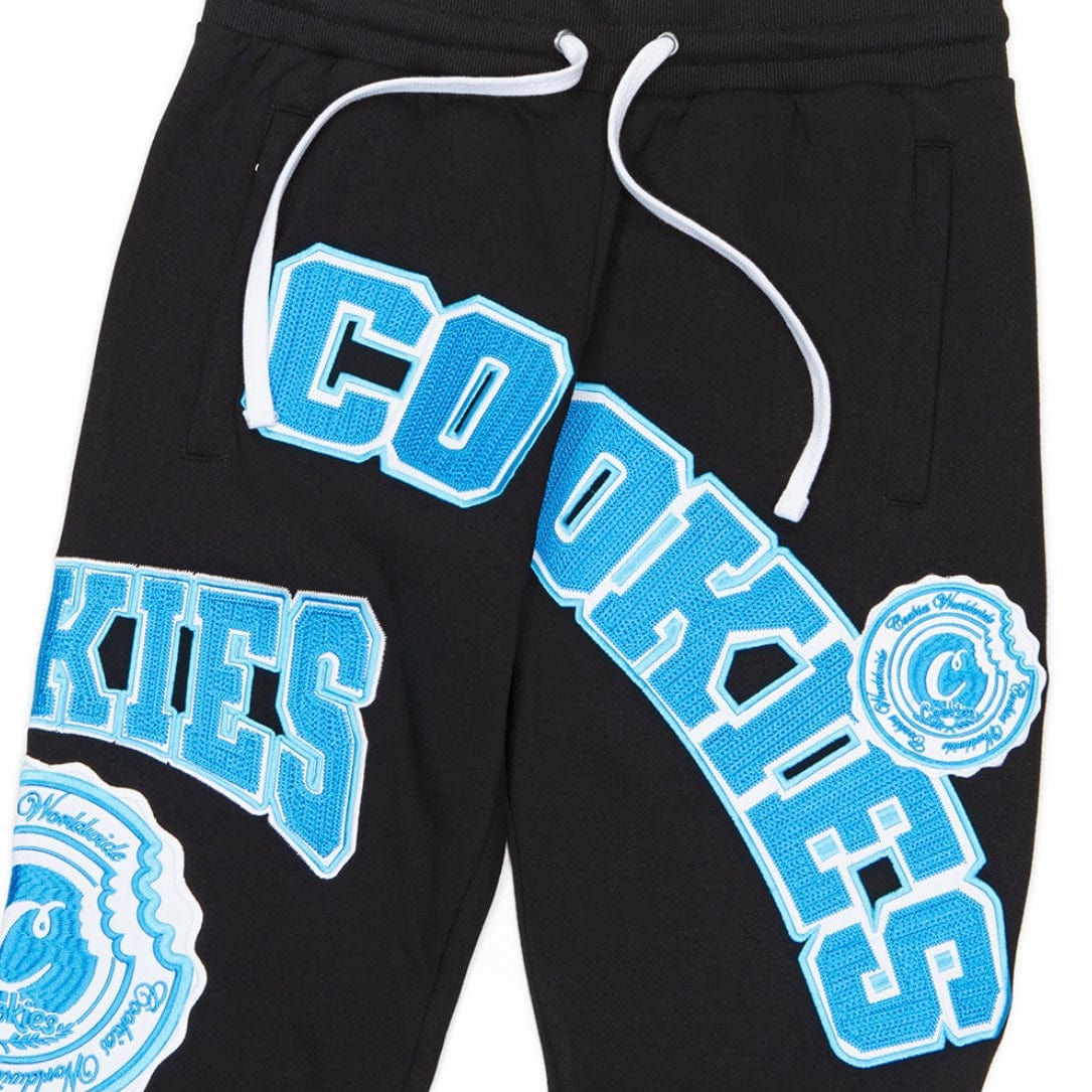 Cookies Double Up Fleece Zipper Pockets Sweatpants (Black) 1561B6084