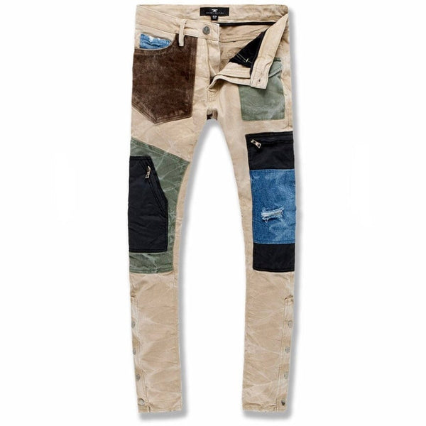 Jordan Craig Ross Patchwork Jeans (Oxford Tan) 5643M