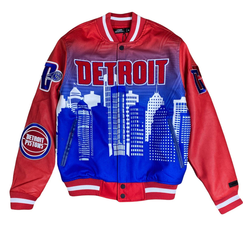 Pro Standard Detroit Pistons City Remix Varsity Jacket (Red) BDP652878-RED