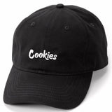 Cookies Original Mint Cotton Canvas Embroidered Dad Cap (Black/White)