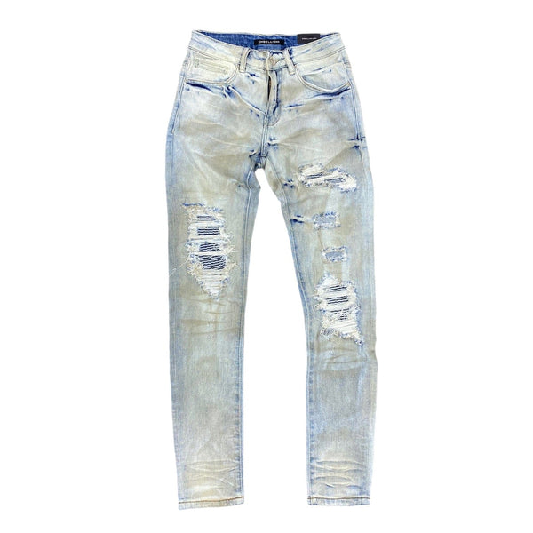 Embellish Harvick Rip & Repair Jeans (Light Indigo) EMBFALL120-105