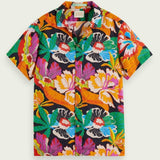 Scotch & Soda Printed Short Sleeve Camp Shirt (Floral) 171637