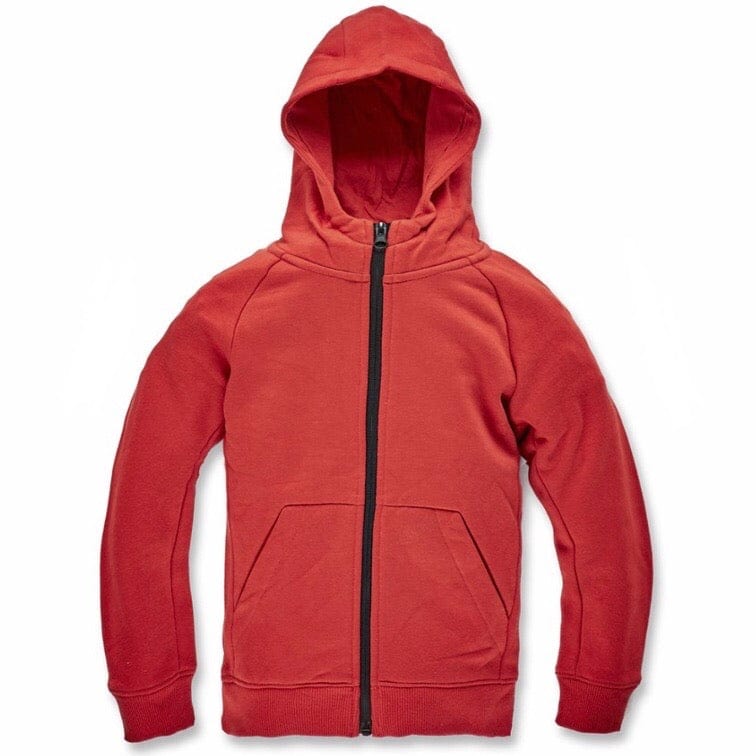 Kids Jordan Craig Uptown Zip up Hoodie (Red) 8521HK