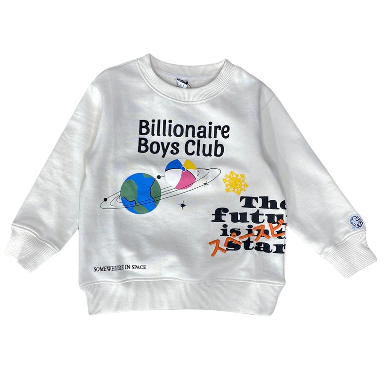 Kids Billionaire Boys Club BB Somewhere In Space Crew (Whisper White) 813-8301