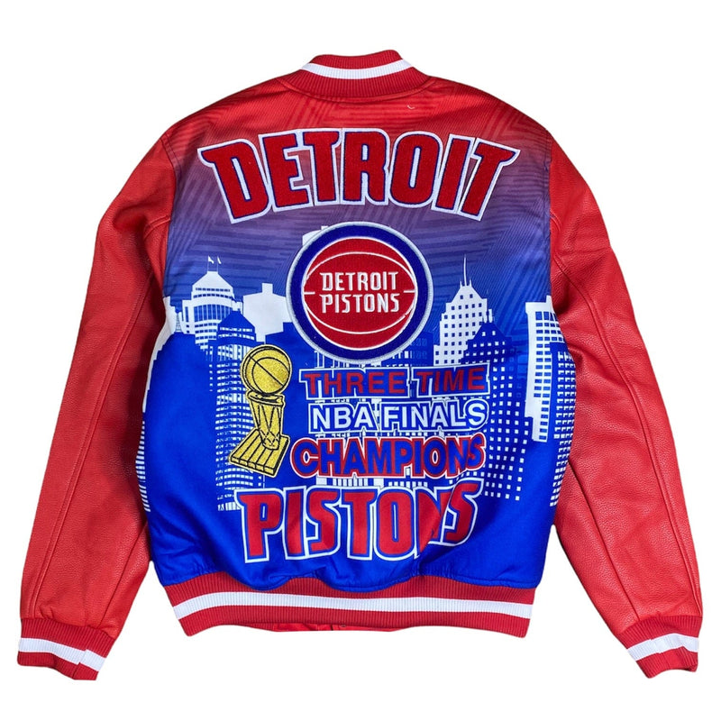 Pro Standard Detroit Pistons City Remix Varsity Jacket (Red) BDP652878-RED