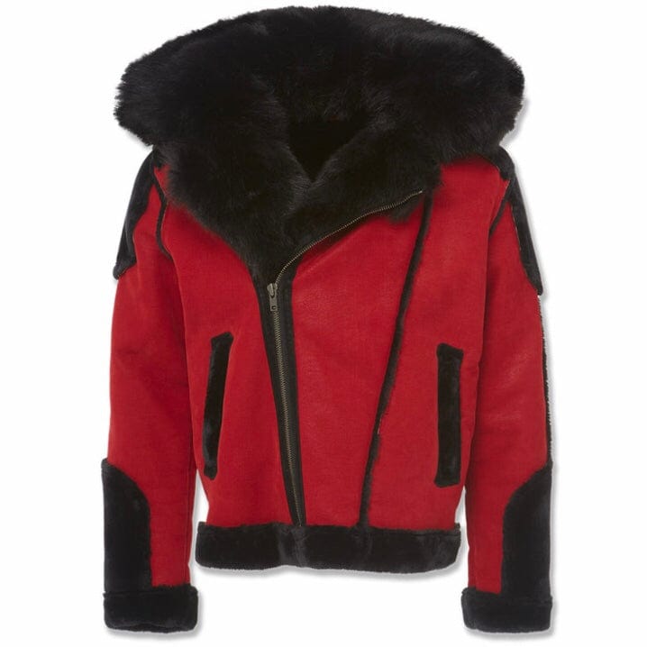 Jordan Craig El Jefe Shearling Moto Jacket (Bred) 91590