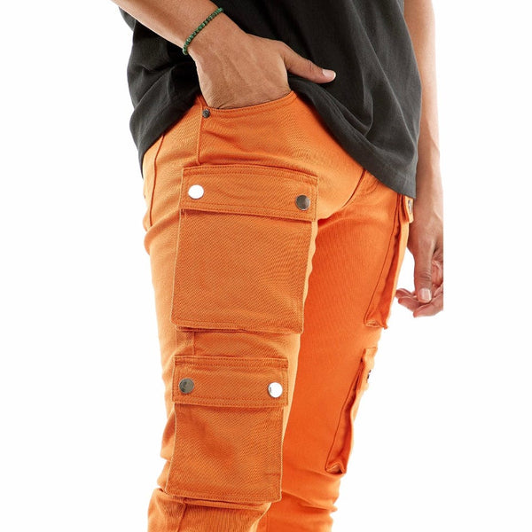 Kdnk Snap Double Cargo Pants (Orange) KNB3233