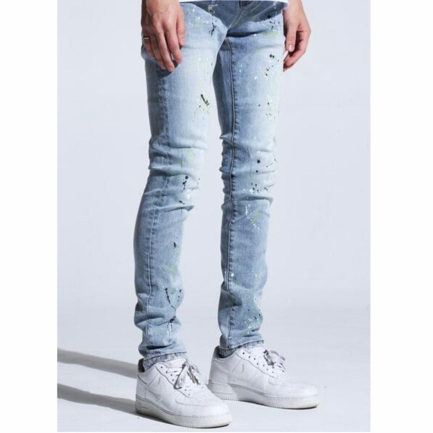 Crysp Atlantic Denim Jeans (Light Indigo Paint) CRYSPHOL20-106