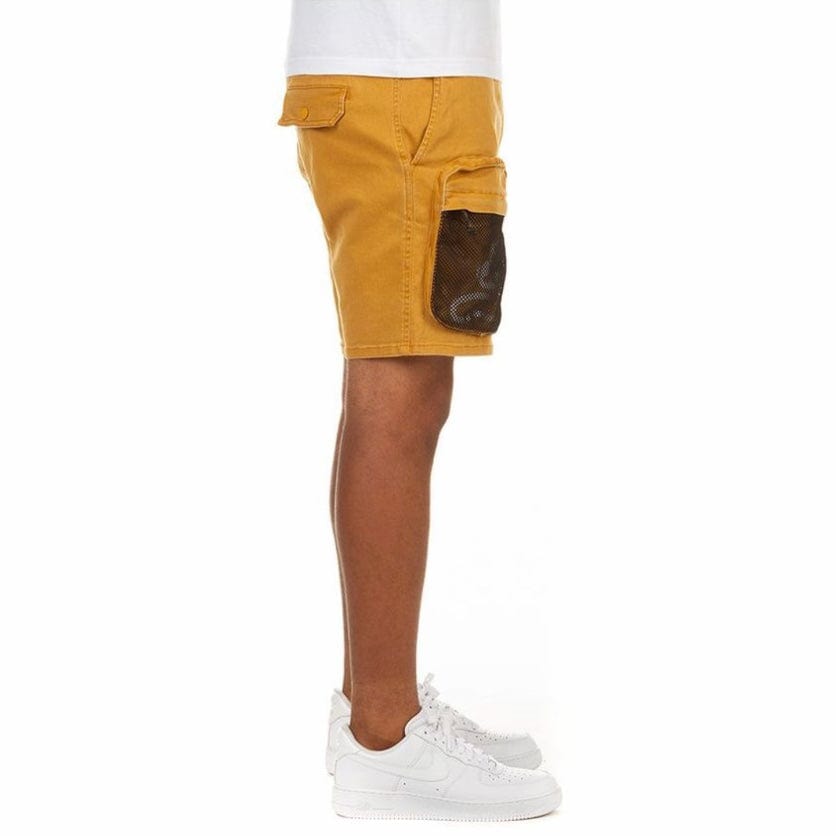 Ice Cream Chocolate Cargo Shorts (Golden Yellow) - 411-5105