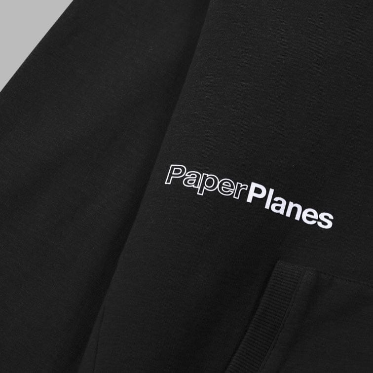Paper Planes Garment Dyed Fleece Hoodie (Black) 300095-001