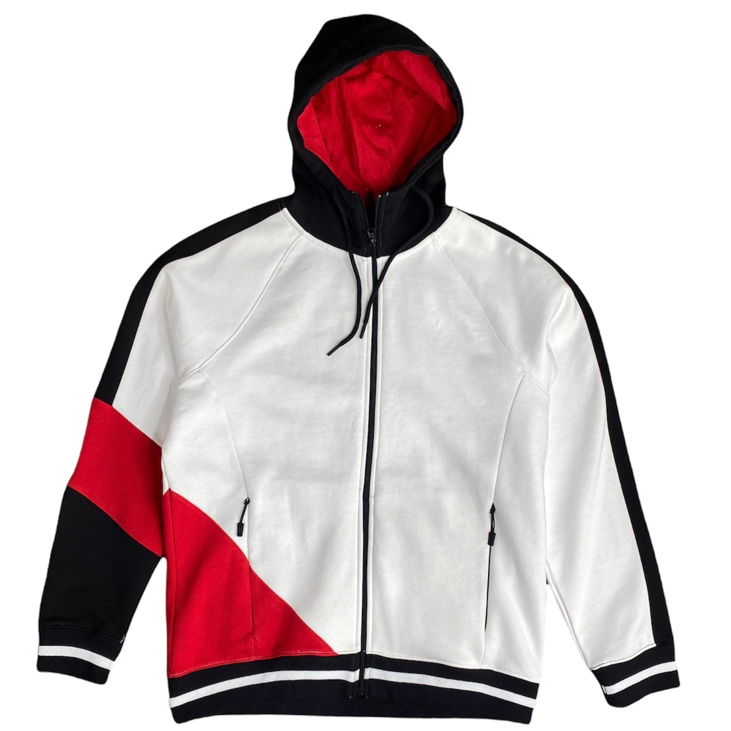 Jordan Craig Zip-Up Hoodie (White/Red) - 8317H