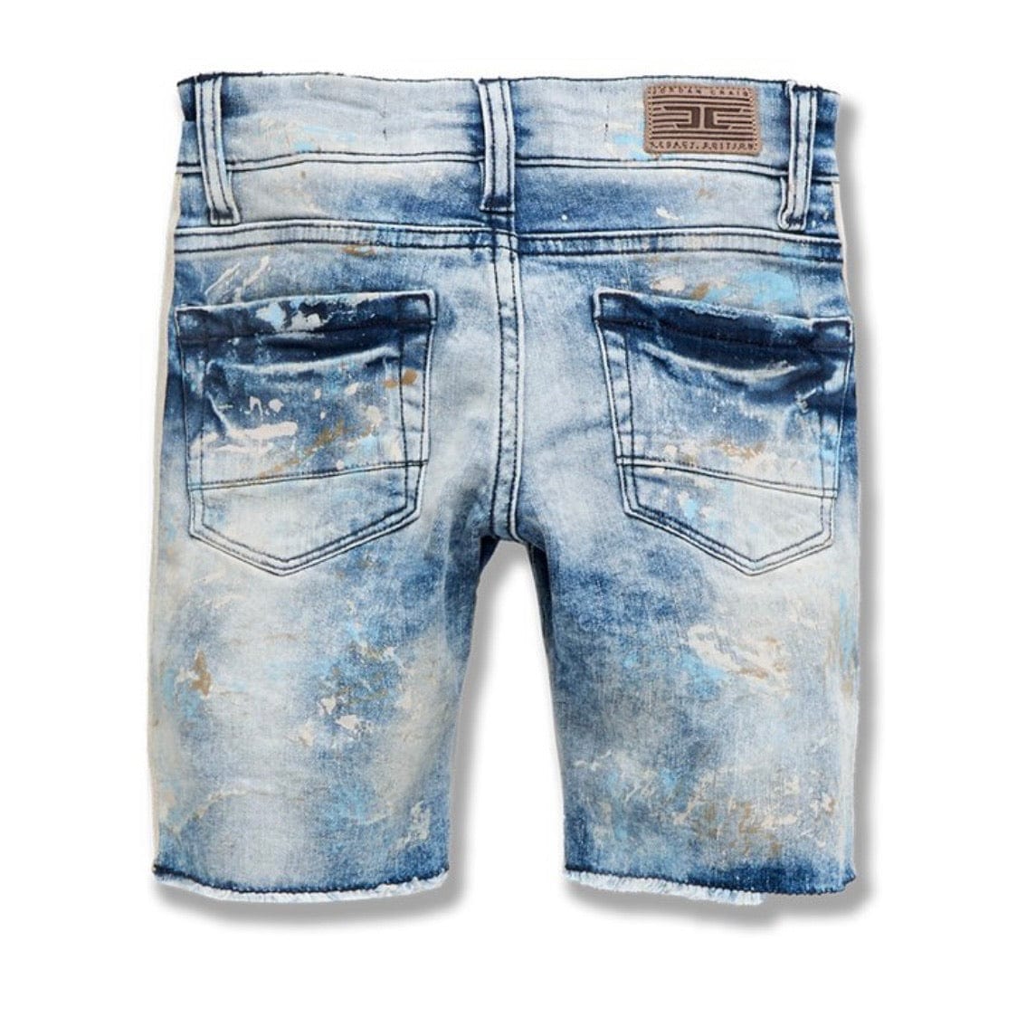 Kids Jordan Sparta Striped Denim Shorts (Mojave) J3168SK