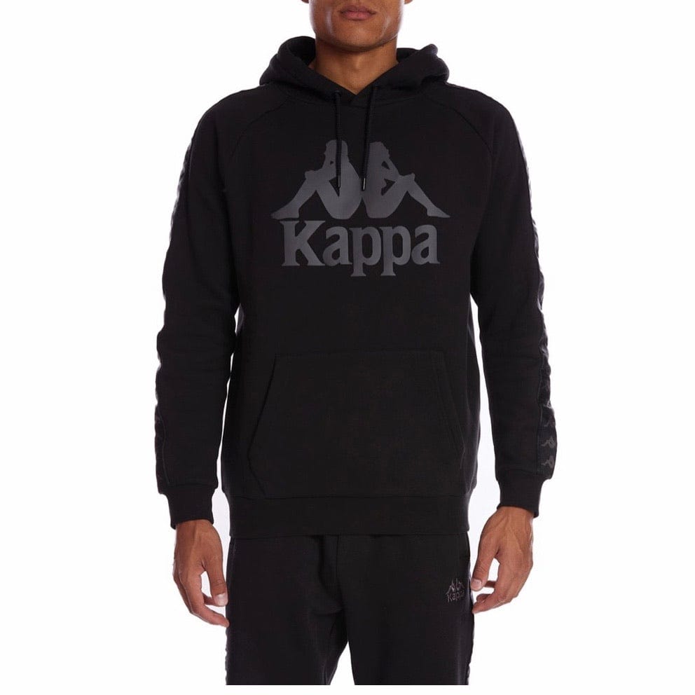 Kappa 222 Banda Hurtado 2 Hoodie (Black/Grey Dk)