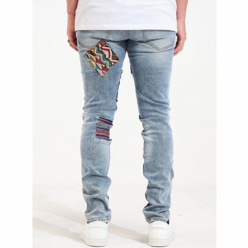 Embellish West Denim (Blue Patchwork) EMBSP122-101