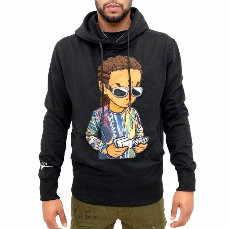 De Kryptic Boondocks Riley Smalls Knit Hoodie (Black) BD-KT-131